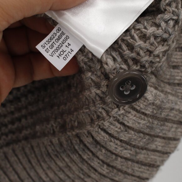 NWT Banana Republic Sweater Mens large Knit cotton wool Yak Hair mock neck ombre - Picture 6 of 10